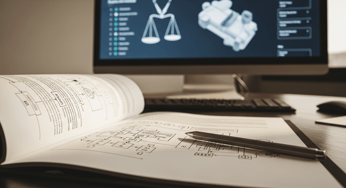 Technical diagram showing AI system architecture and patent protection scope