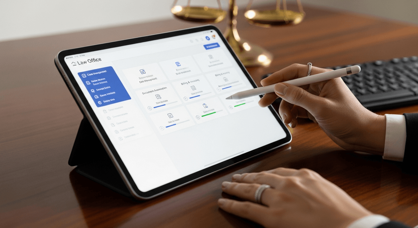 Comparison chart showing features and pricing of top law office software platforms