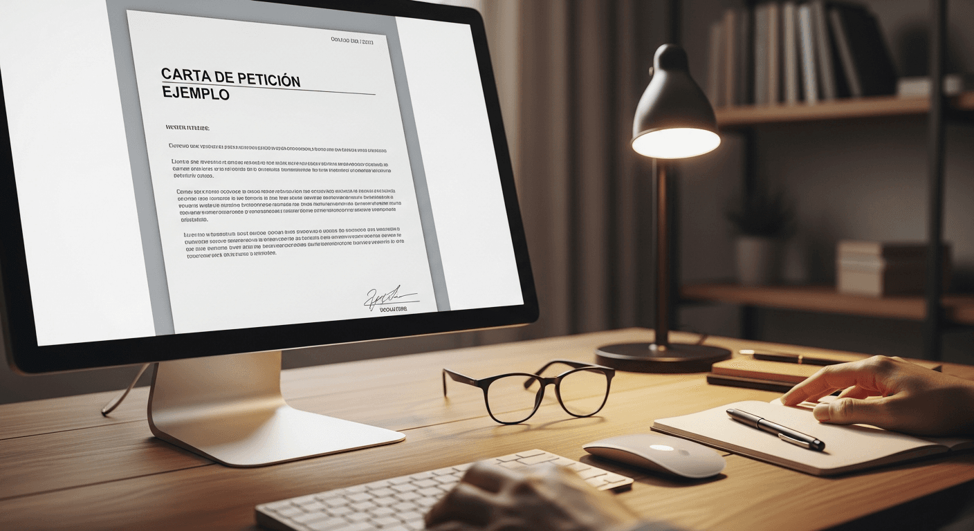 Ejemplo de carta de peticion para EPS y servicios de salud con formato profesional