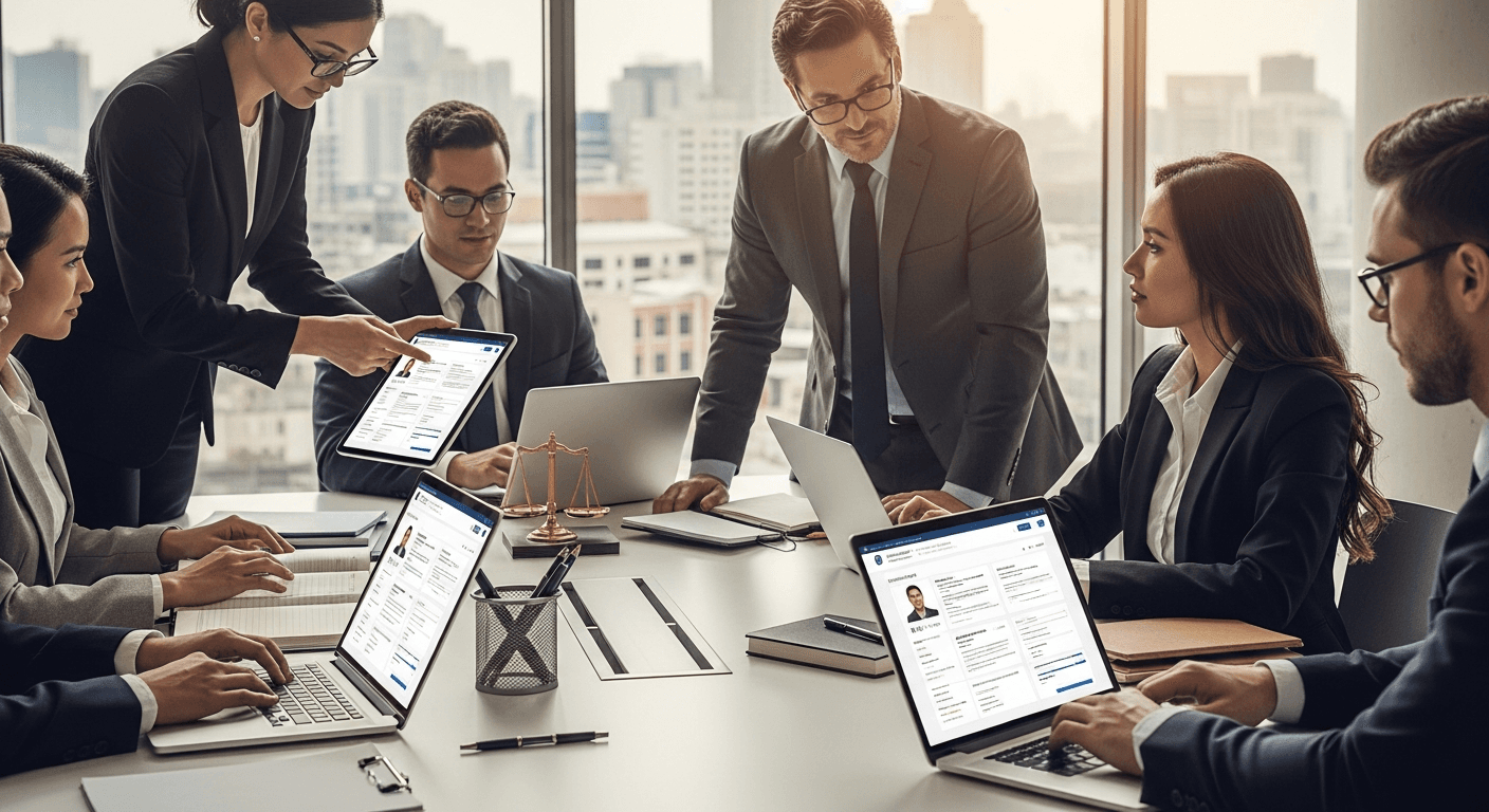 Modern law firm using client intake and CRM software for streamlined client management