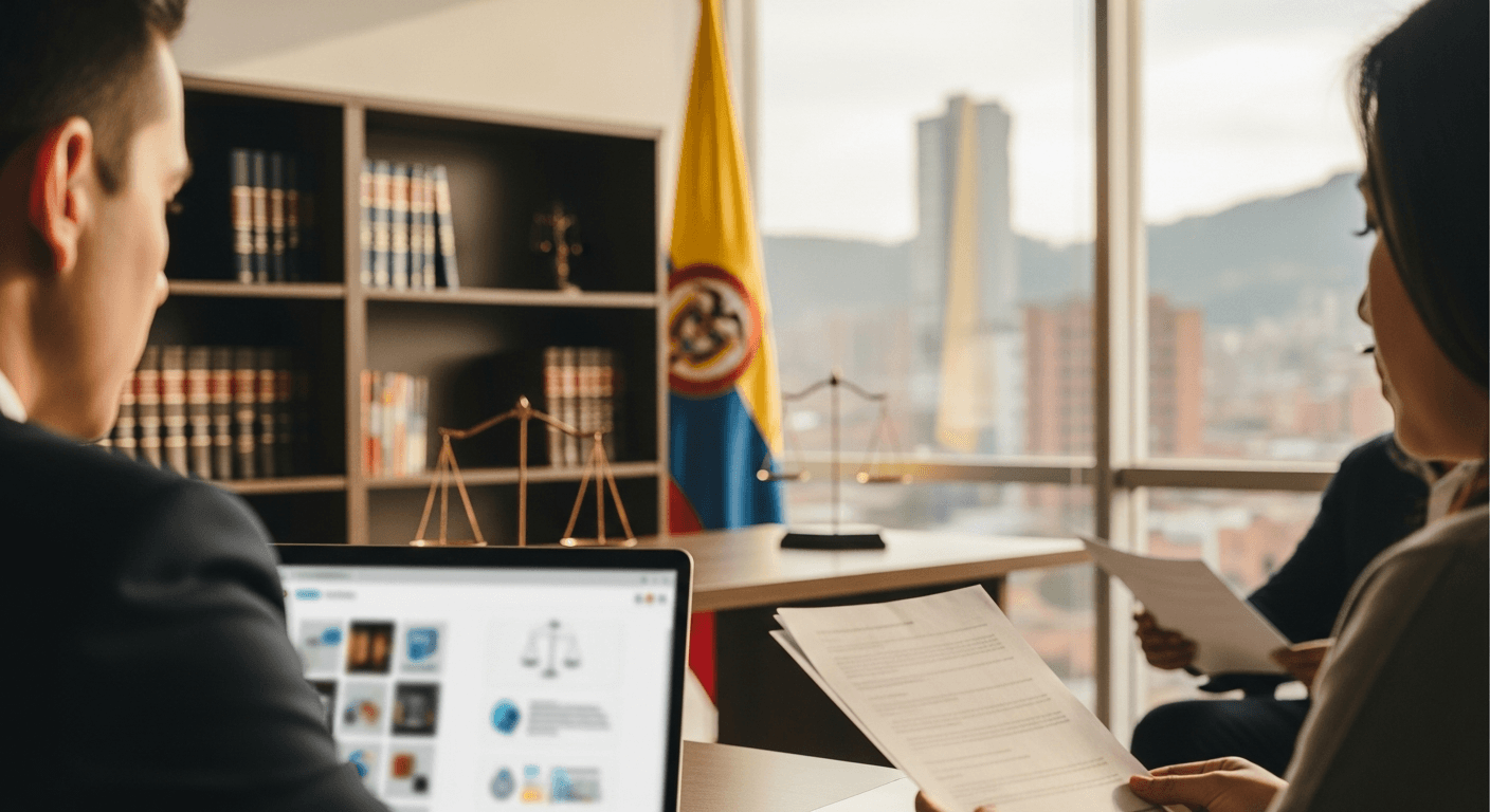 Pantalla de consulta de procesos judiciales en el portal de la Rama Judicial