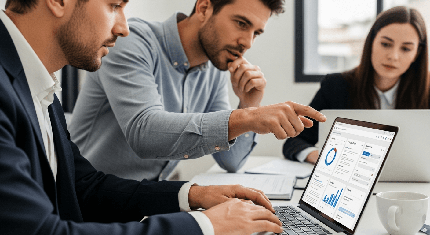 Pantalla de software de gestión jurídica con IA integrada para abogados
