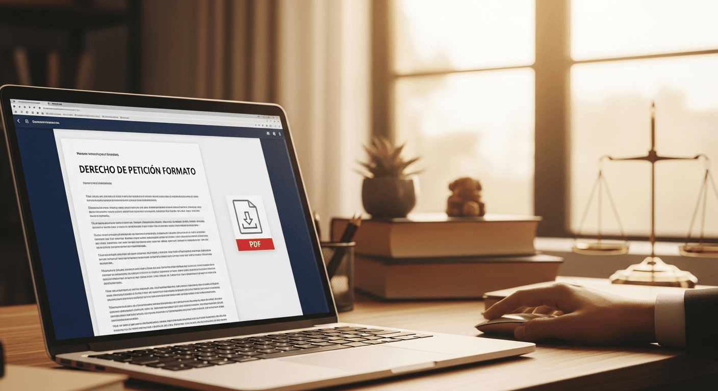Formato de derecho de petición en Word y PDF para descargar