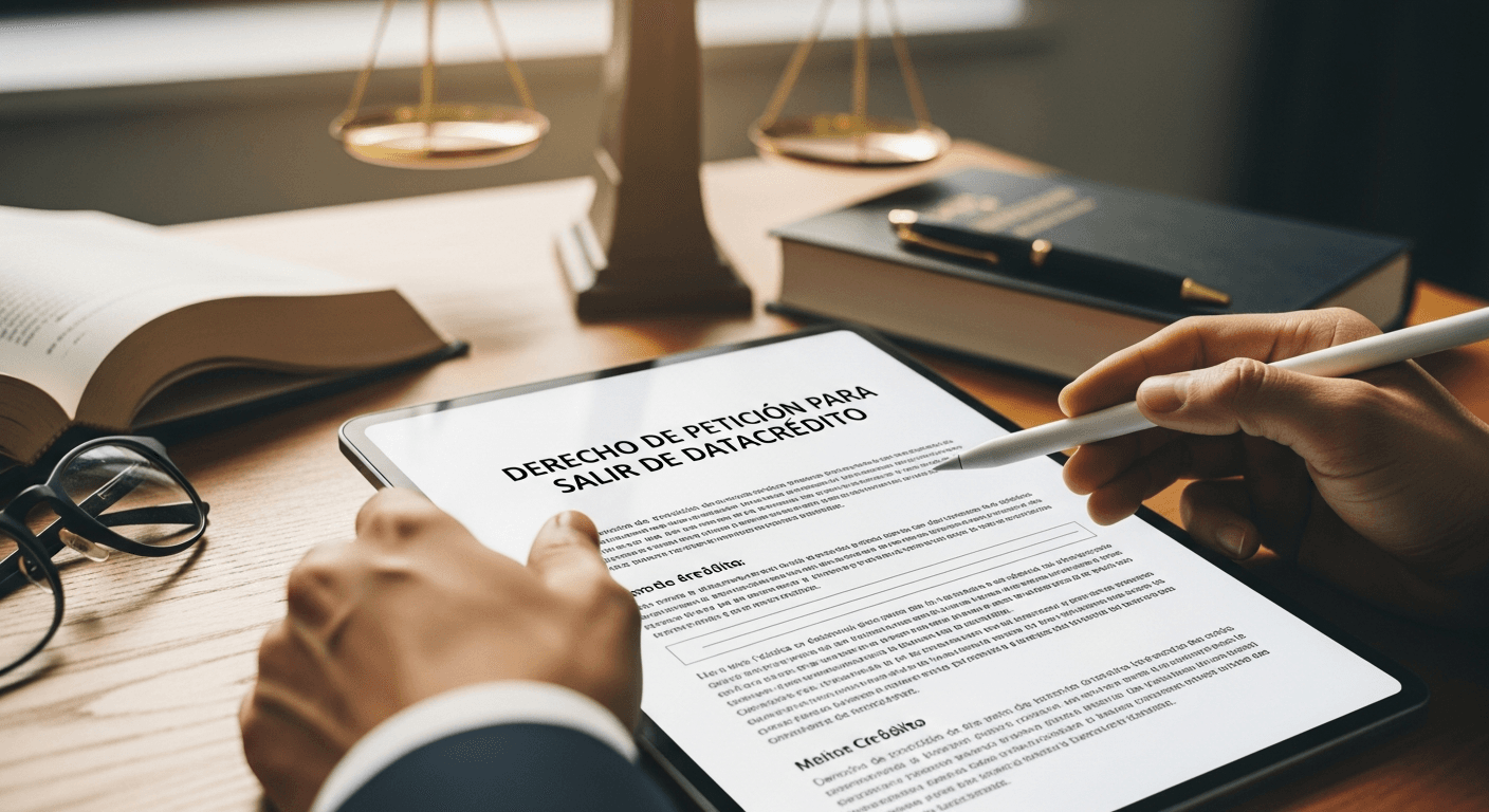 Documentos requeridos para derecho de petición Datacrédito Colombia