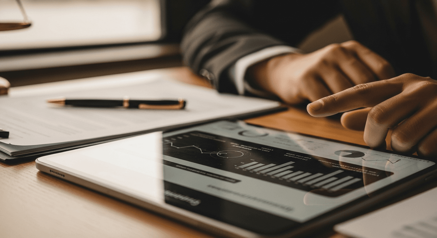 Calculadora mostrando el ROI de estrategias de marketing para abogados
