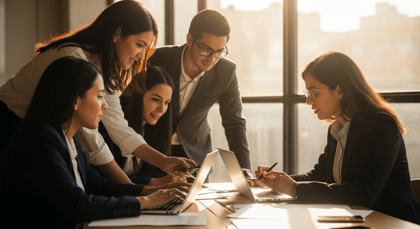 Abogado colombiano tomando curso gratuito de inteligencia artificial legal en computador