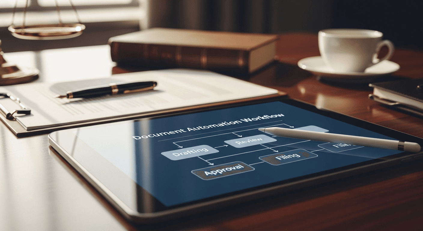 Comparison of manual vs automated document drafting time in a law firm workflow