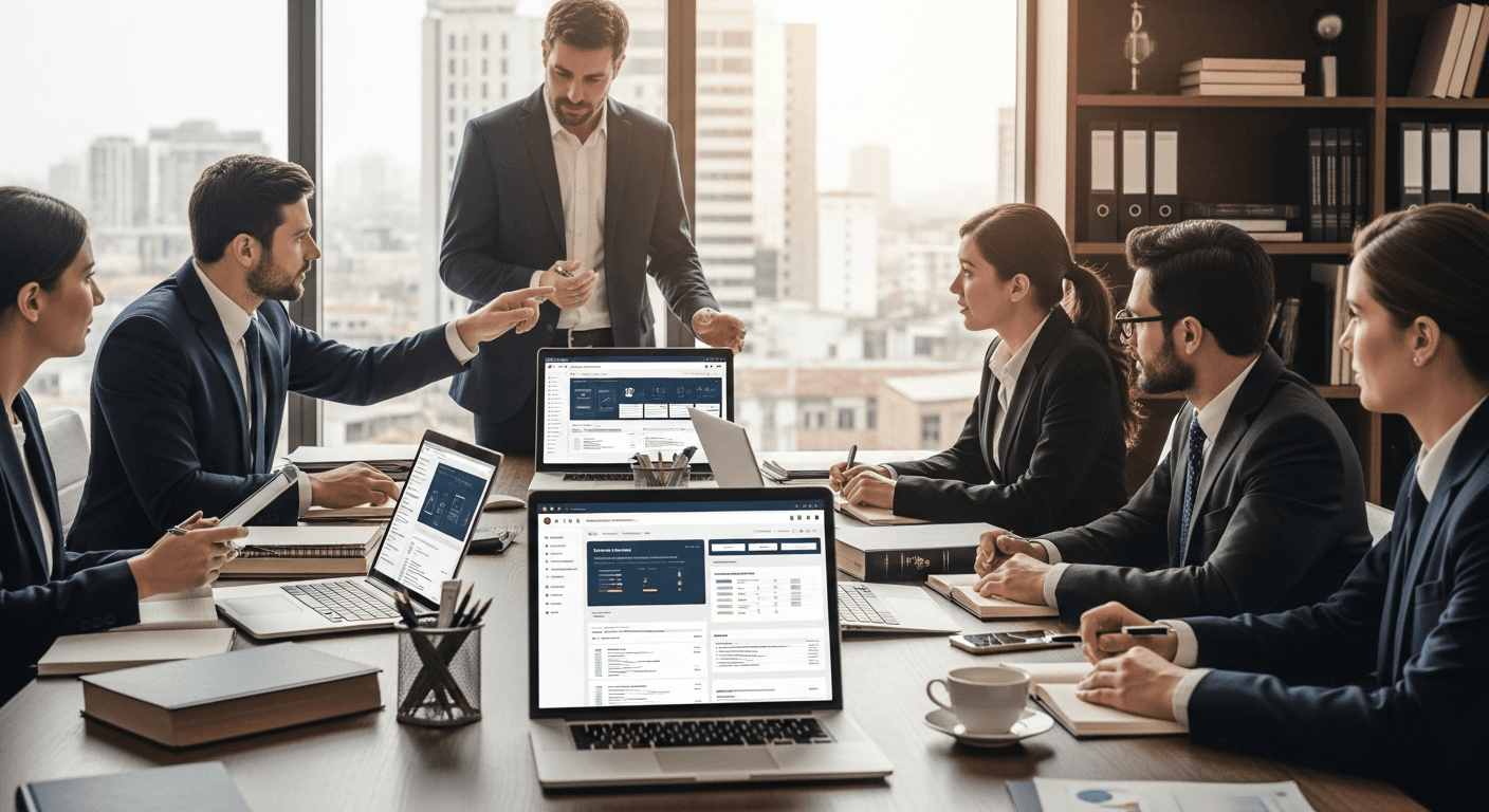 Law firm workflow management dashboard showing automated task tracking and deadline monitoring