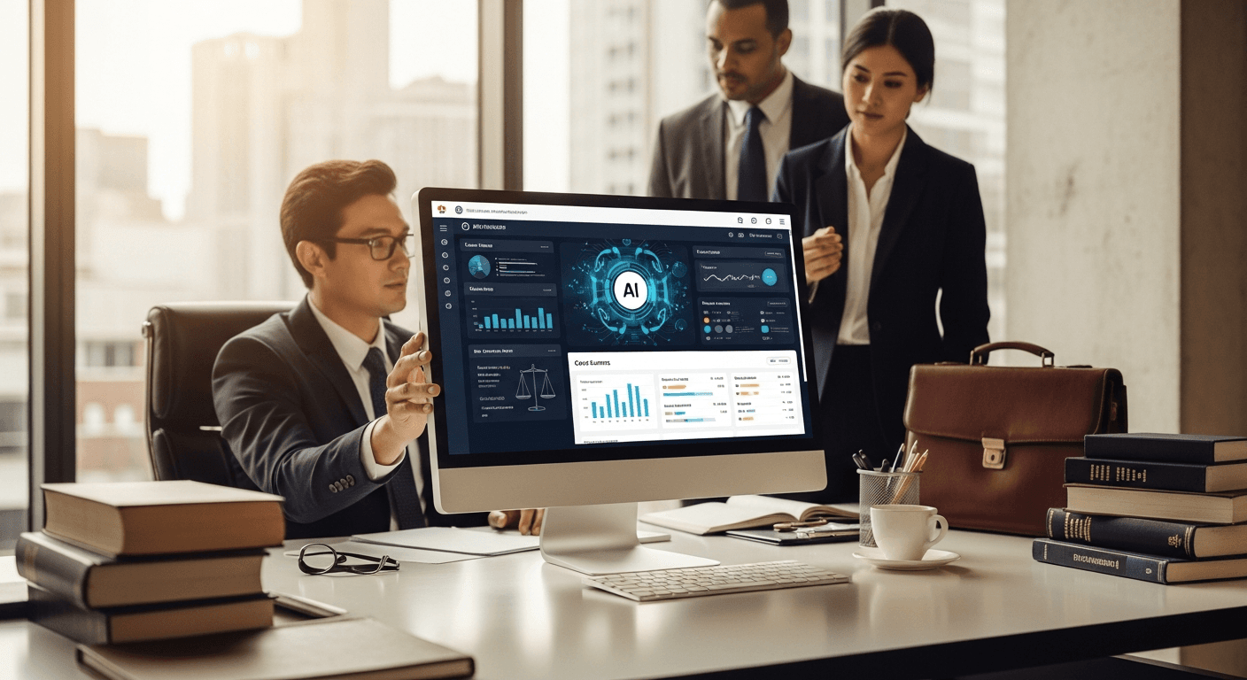 Legal professionals using artificial intelligence software for contract review and case research