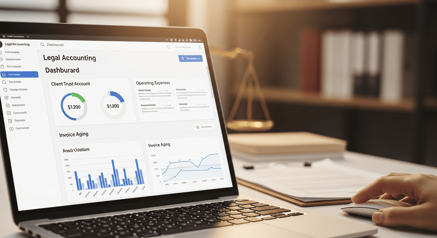 Time tracking and billing inside legal accounting software