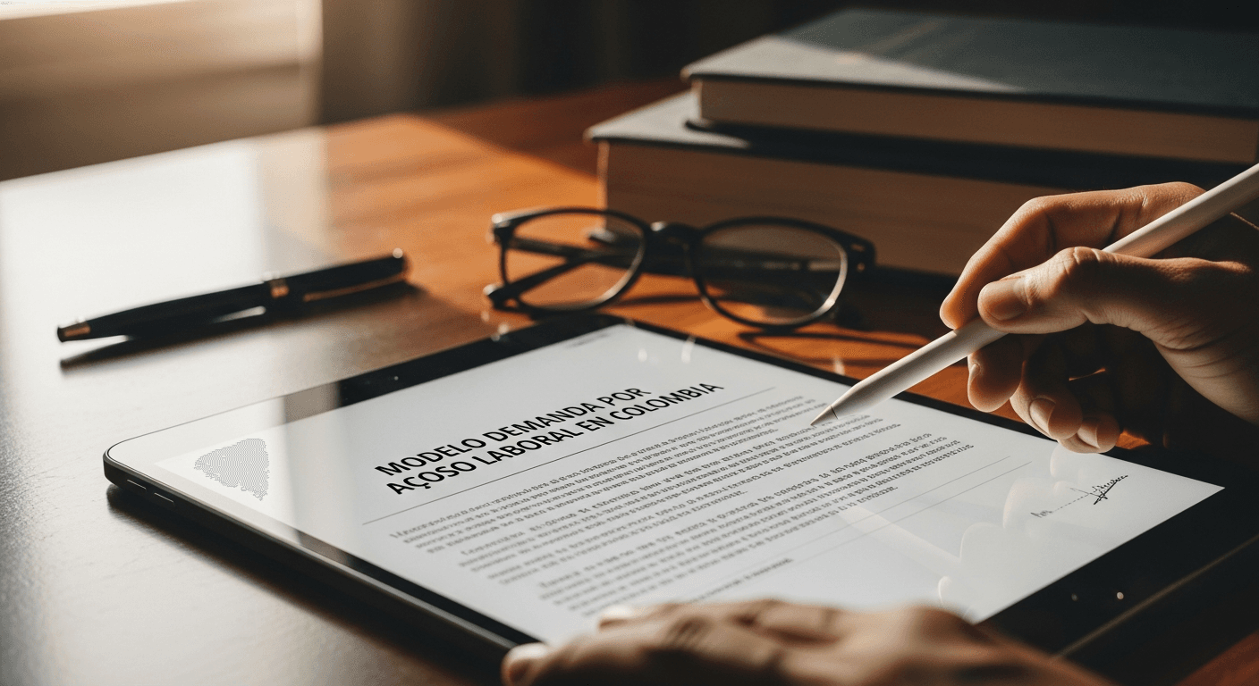 Documentos necesarios para demanda por acoso laboral en Colombia