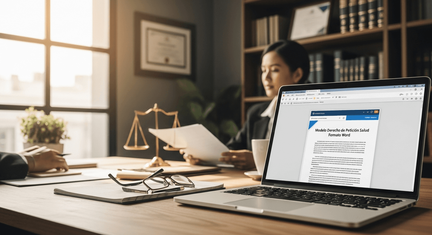 Plantilla modelo derecho de petición salud formato word descargable