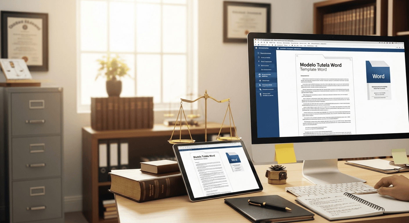 Modelo de tutela en Word con campos editables para descargar