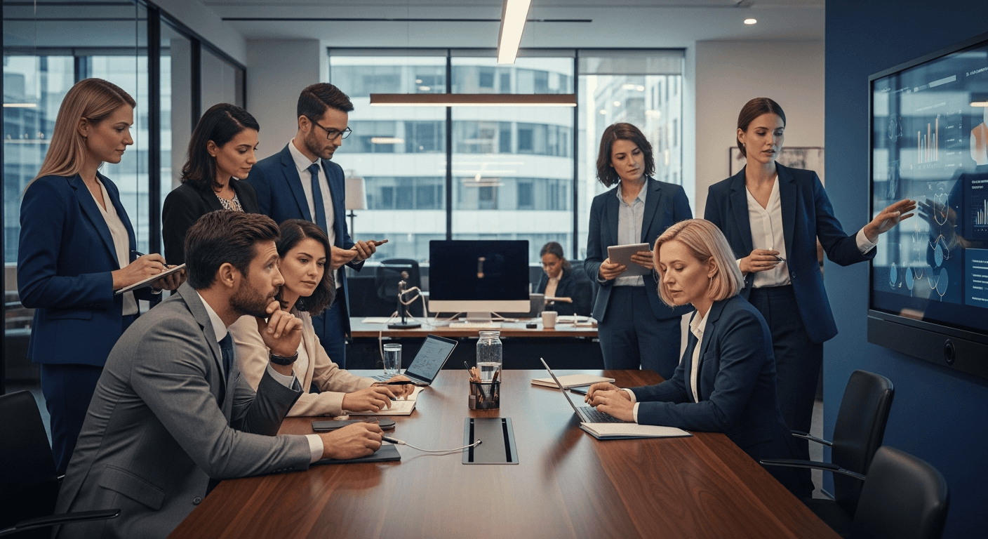 Abogado revisando estrategias de publicidad para abogados en su oficina