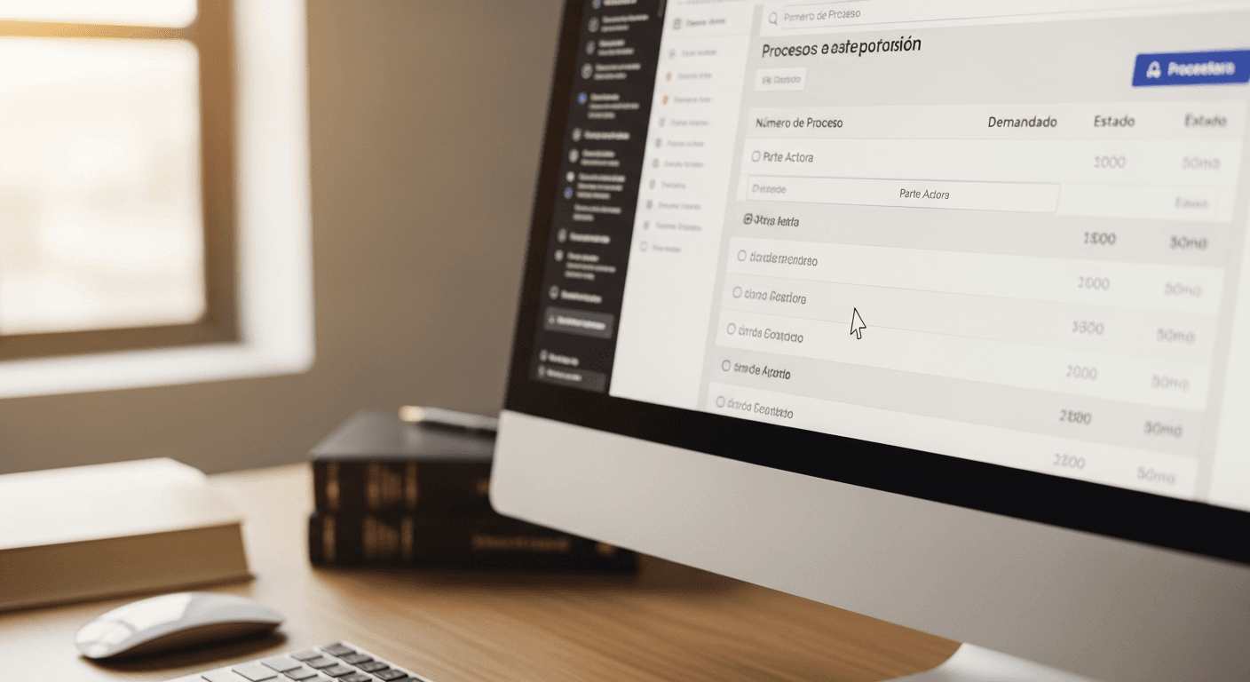 Formulario de consulta con código de proceso de 23 dígitos en Justicia XXI Web