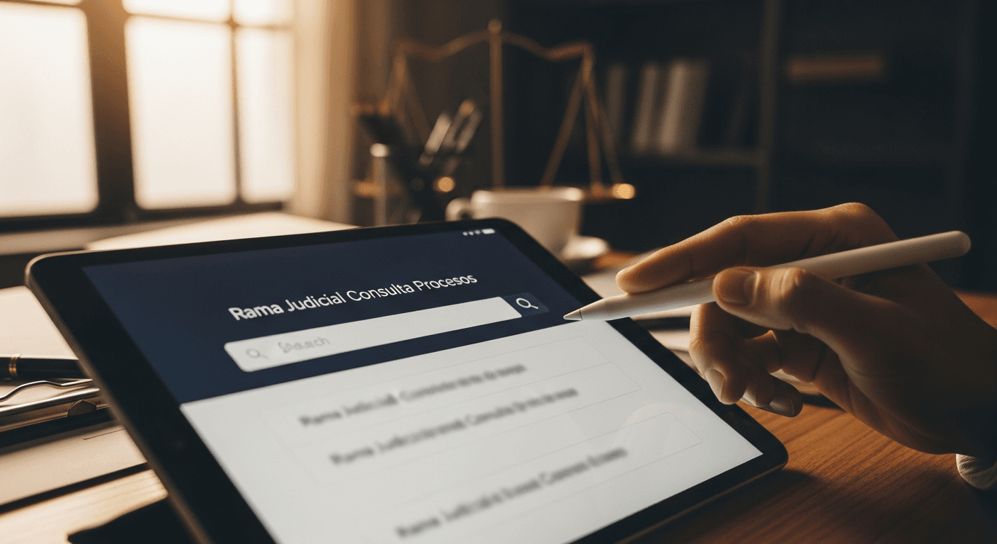 Interfaz actualizada del portal de consulta de procesos judiciales