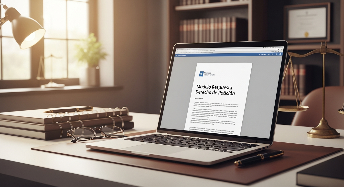 Modelo de respuesta derecho de petición en Word con estructura legal