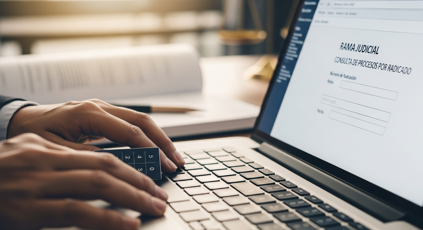 Resultado detallado de consulta por radicado mostrando estado y actuaciones del proceso